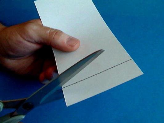 Cutting with scissors